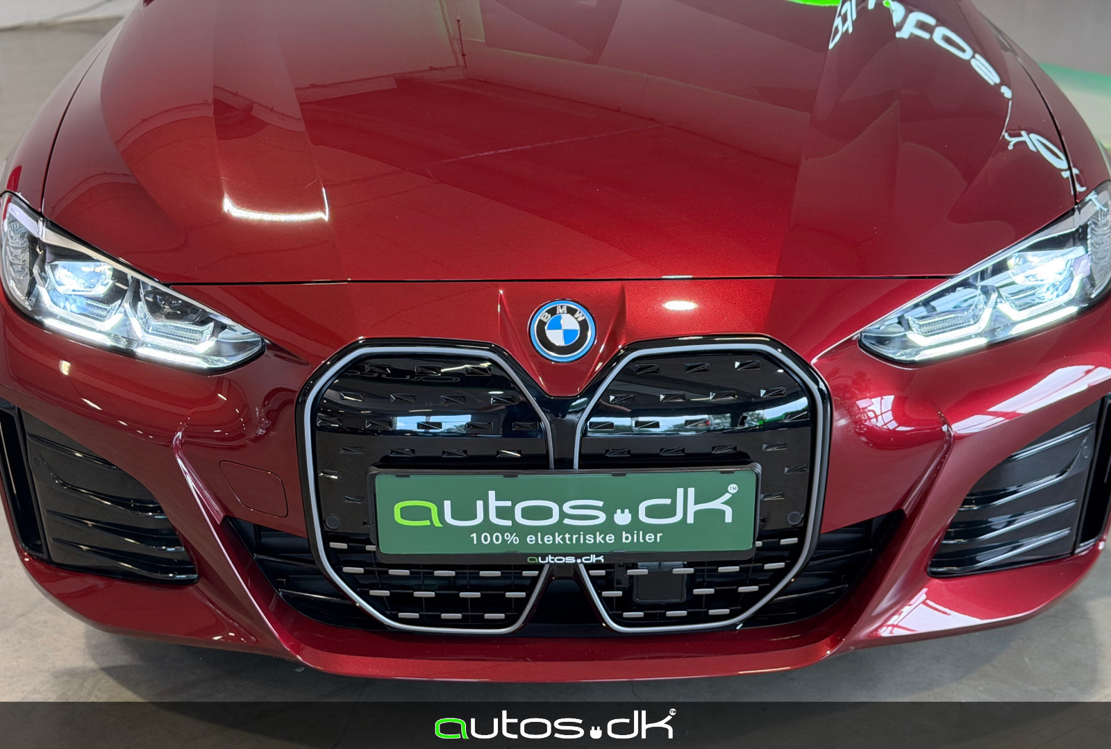Rød BMW i4 fra 2023