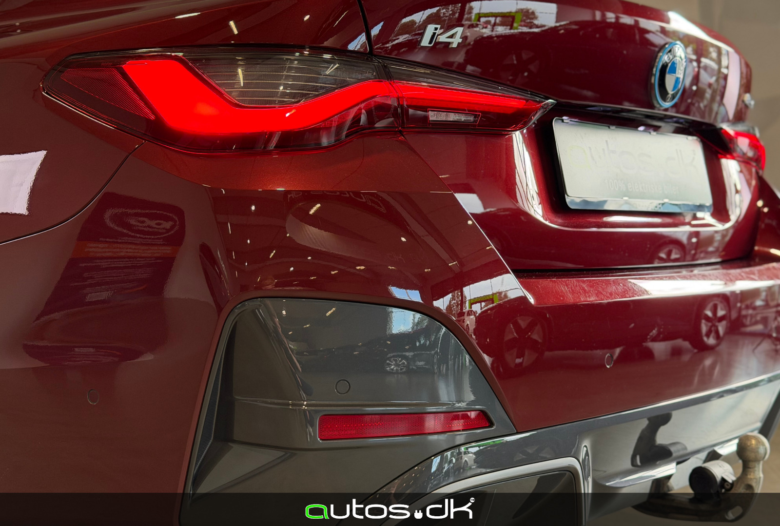 Rød BMW i4 fra 2023