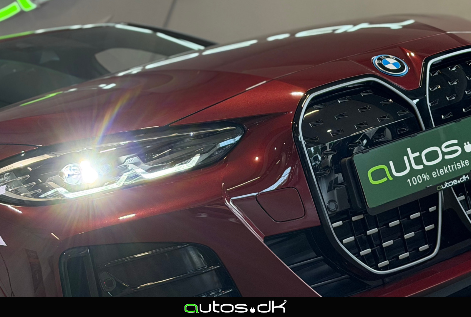 Rød BMW i4 fra 2023