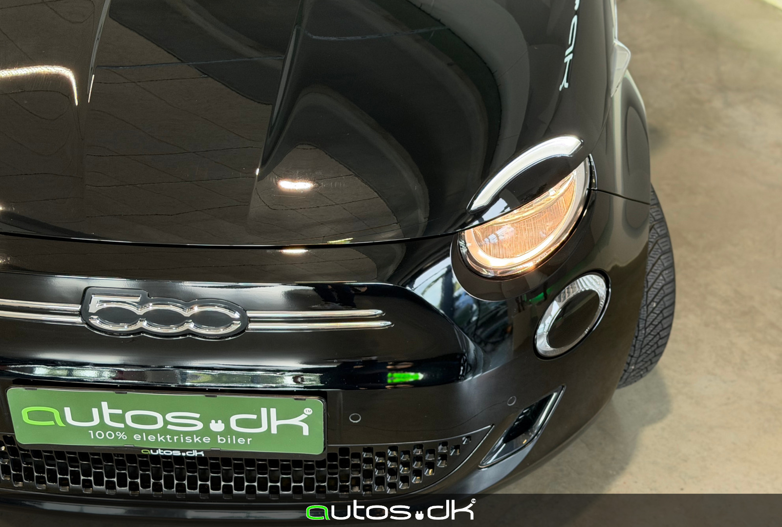 Sort Fiat 500e fra 2023