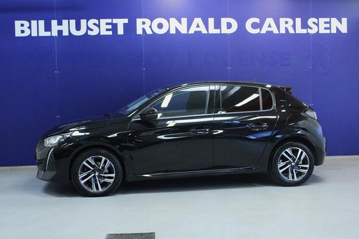 Sort Peugeot 208 fra 2023