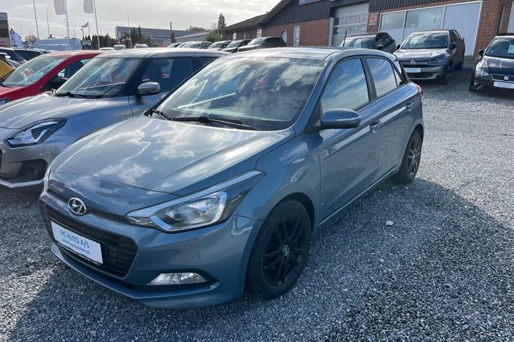 Grøn Hyundai i20 fra 2018