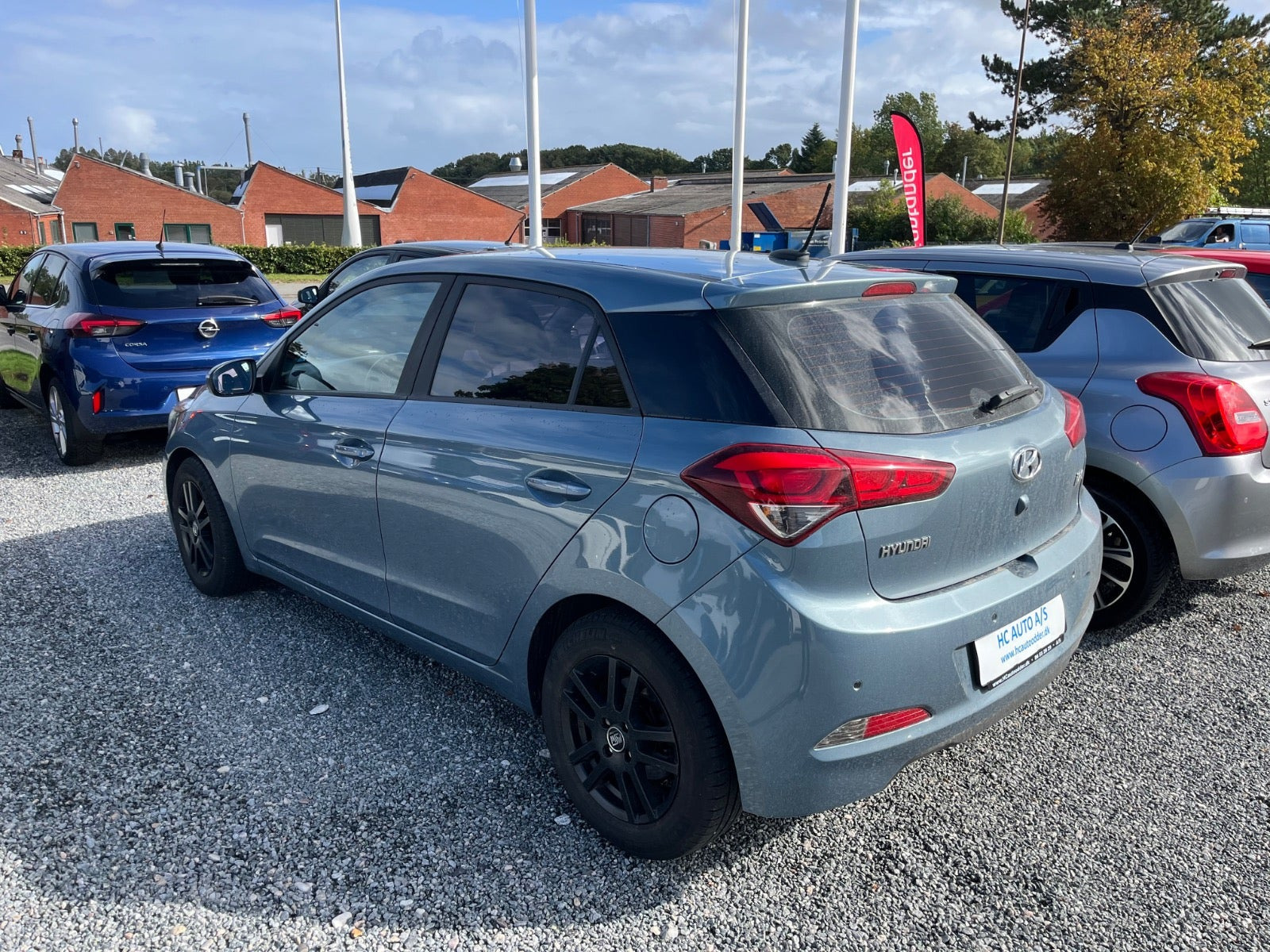 Grøn Hyundai i20 fra 2018