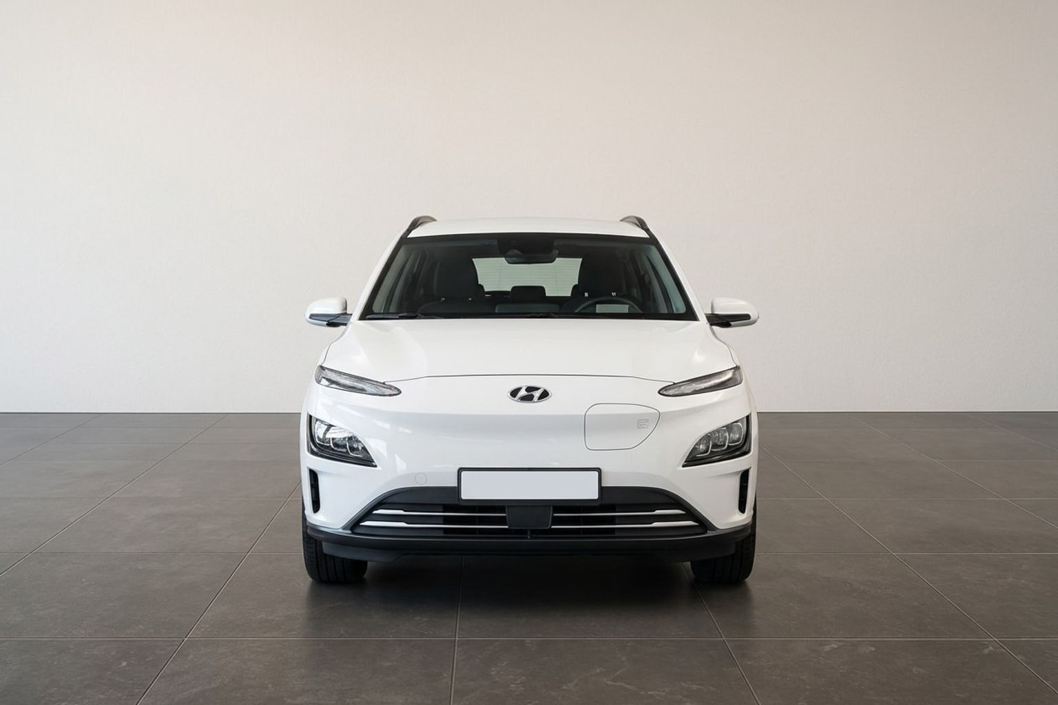 Hvid Hyundai Kona fra 2022