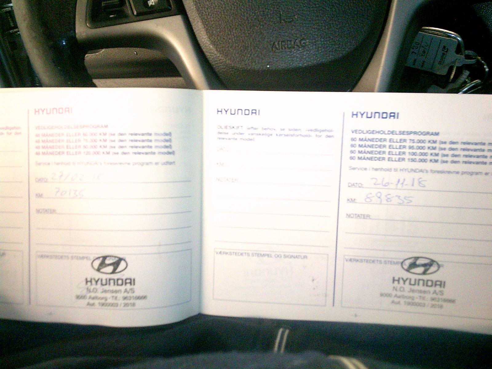 Gul Hyundai i20 fra 2014