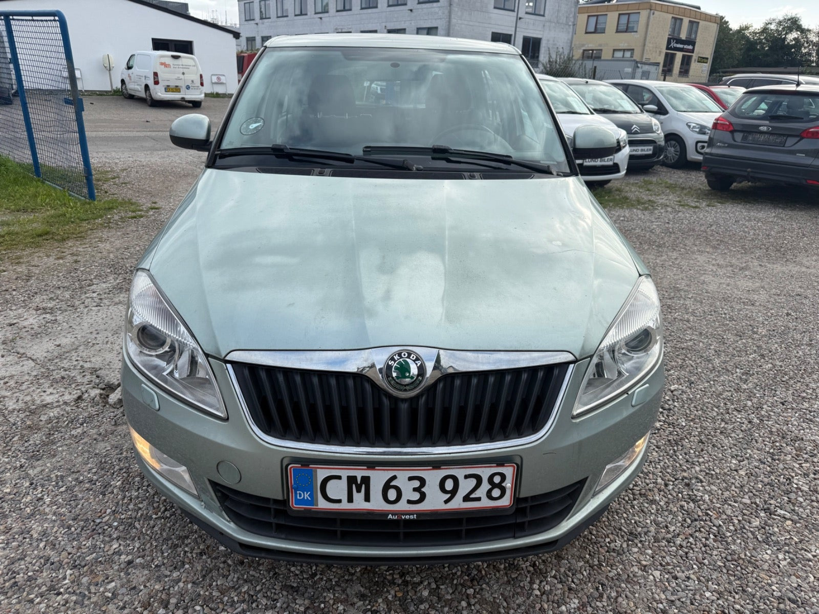Sølv Skoda Fabia fra 2010