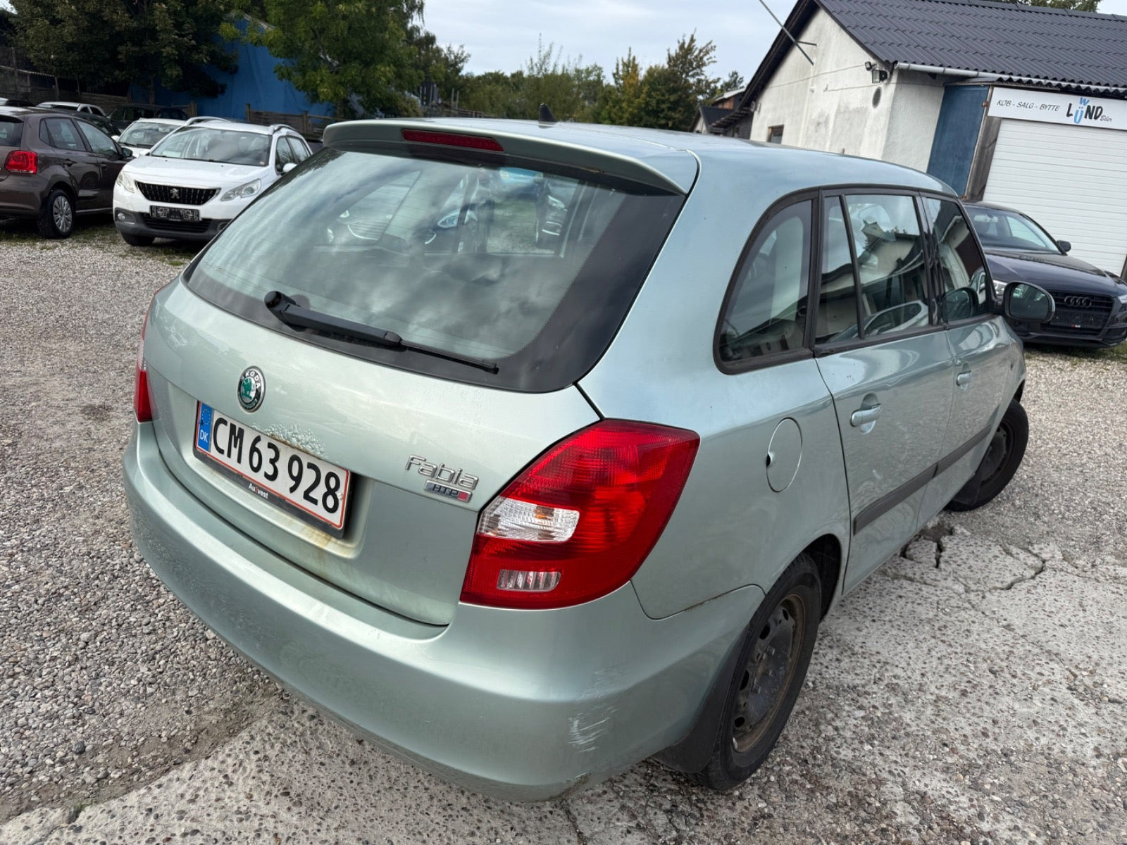 Sølv Skoda Fabia fra 2010