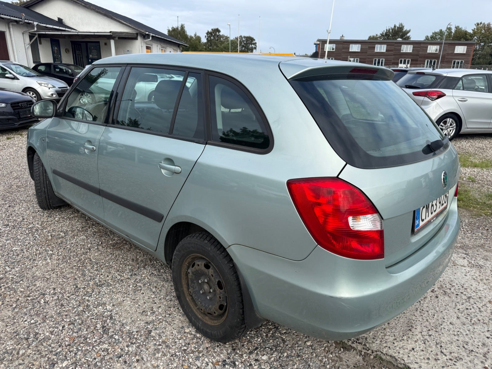 Sølv Skoda Fabia fra 2010