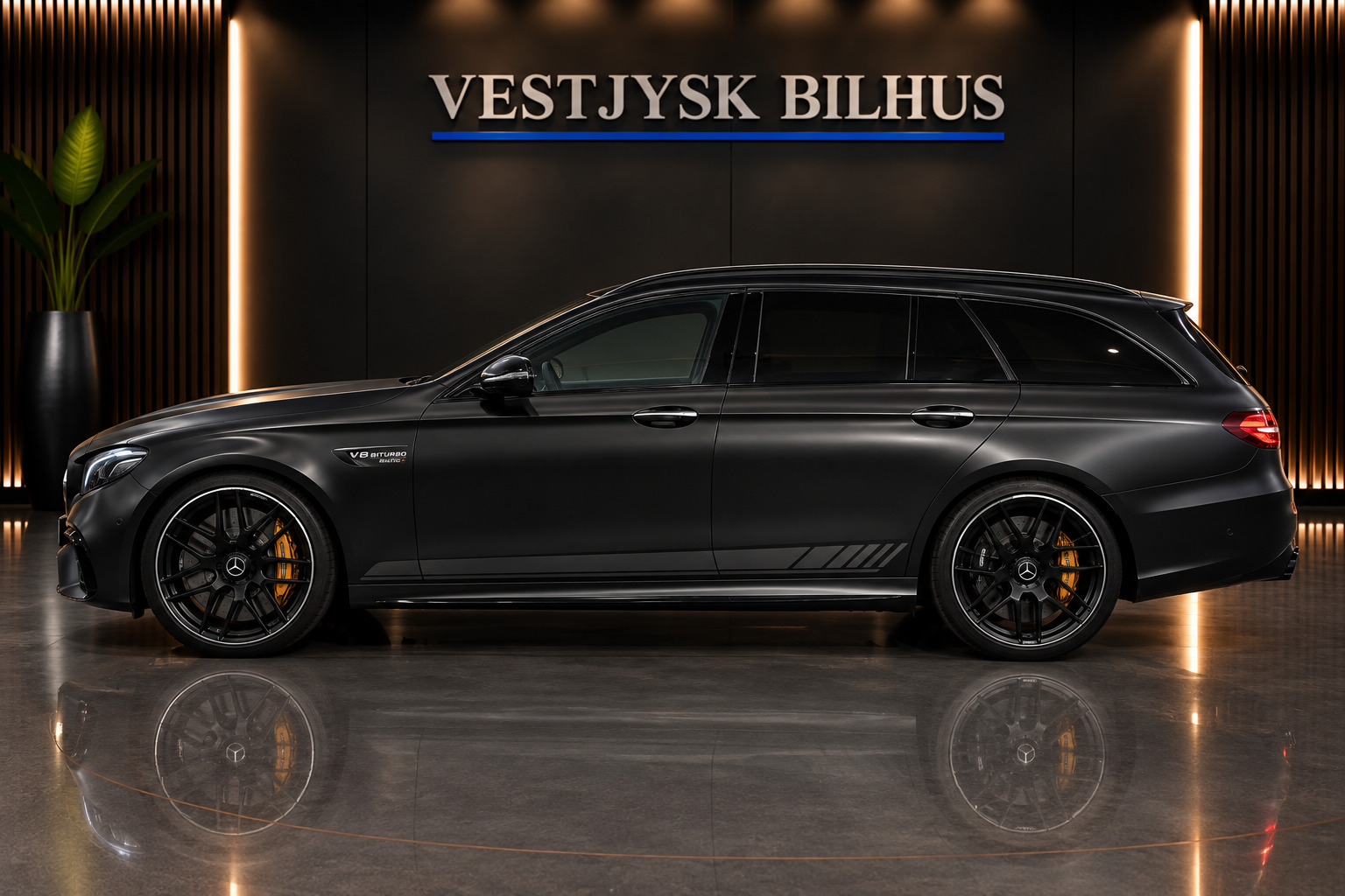 Sort Mercedes E63 fra 2017