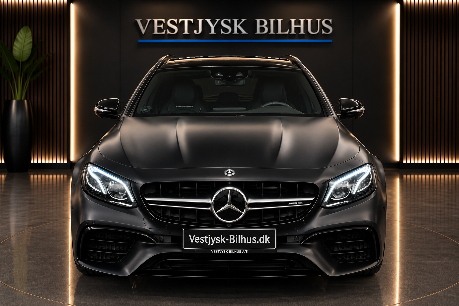 Sort Mercedes E63 fra 2017