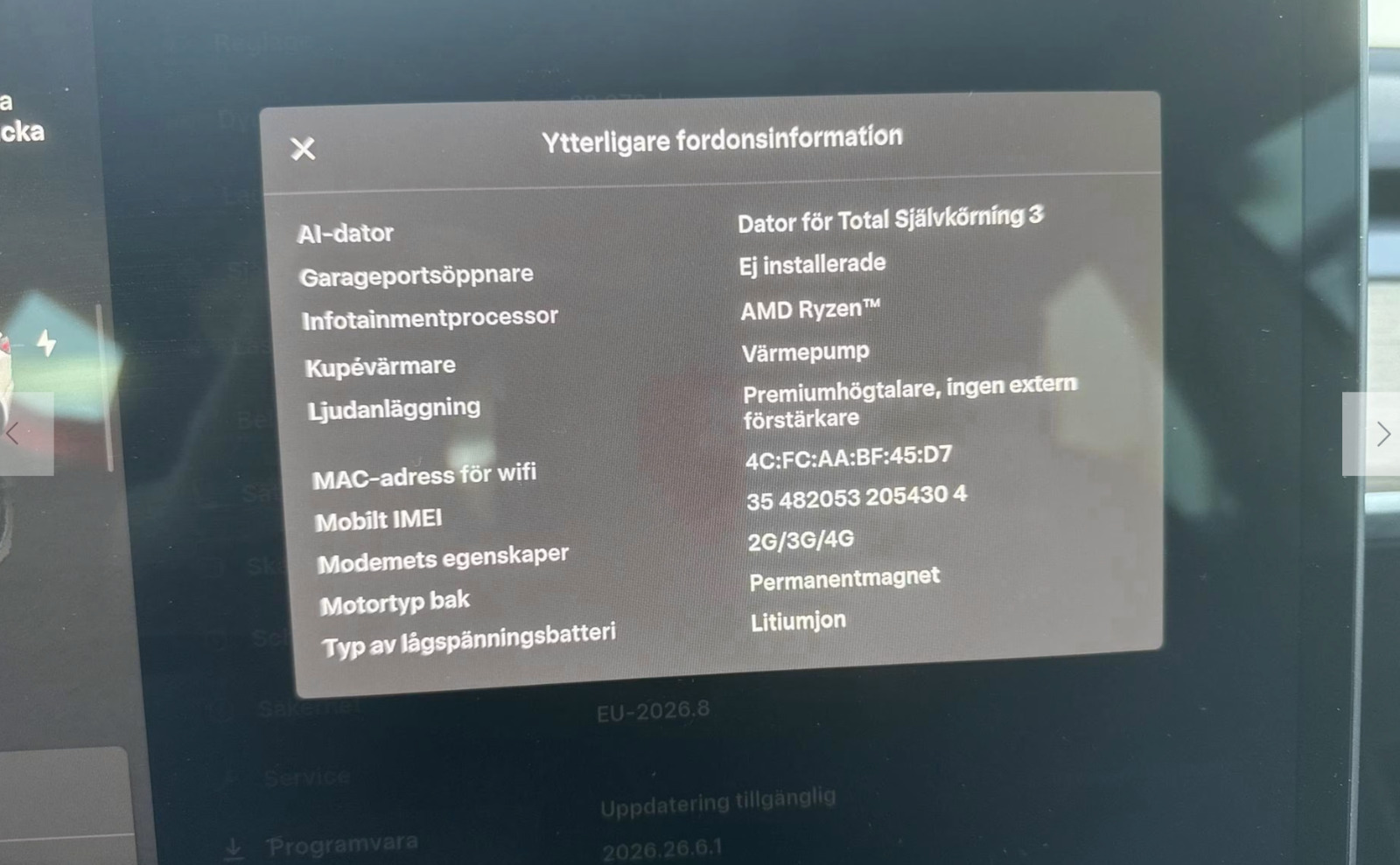 Hvid Tesla Model 3 fra 2023