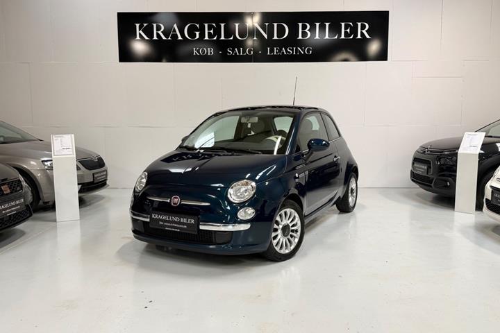 Grøn Fiat 500 fra 2013