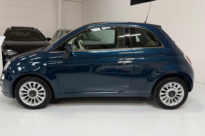 Grøn Fiat 500 fra 2013