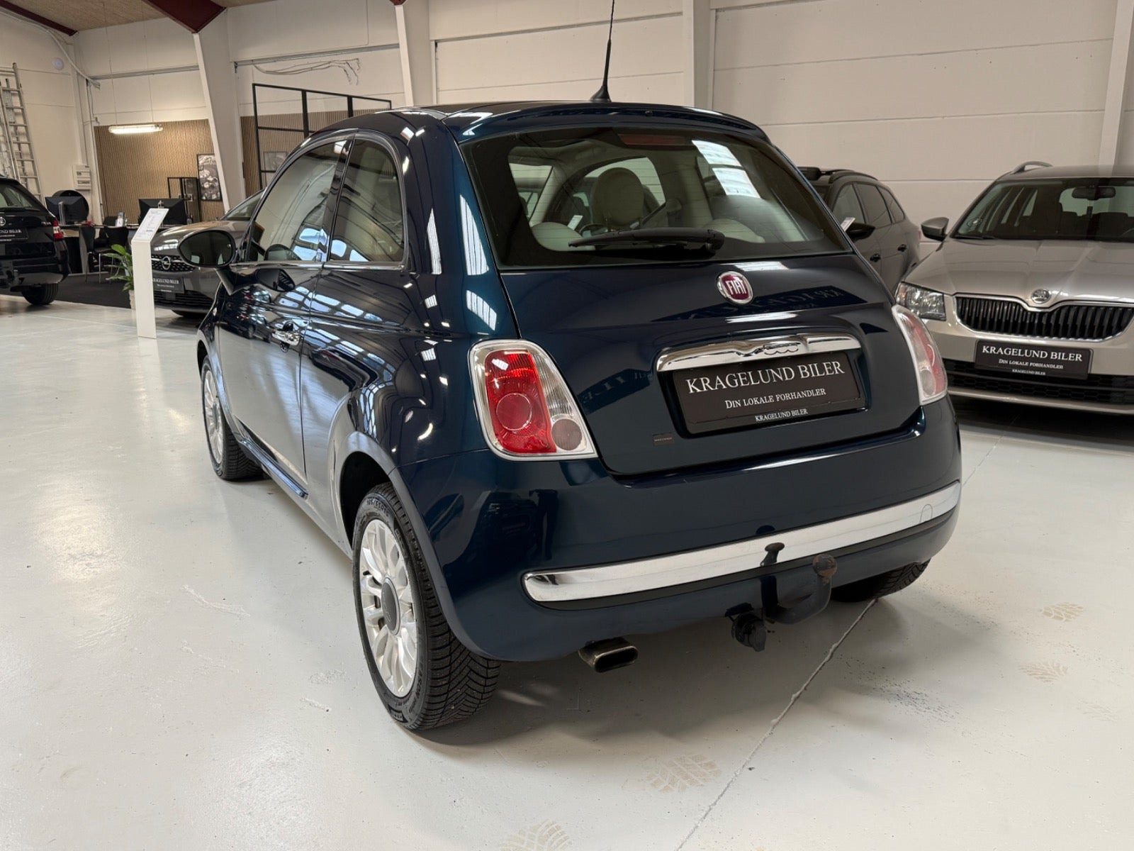 Grøn Fiat 500 fra 2013