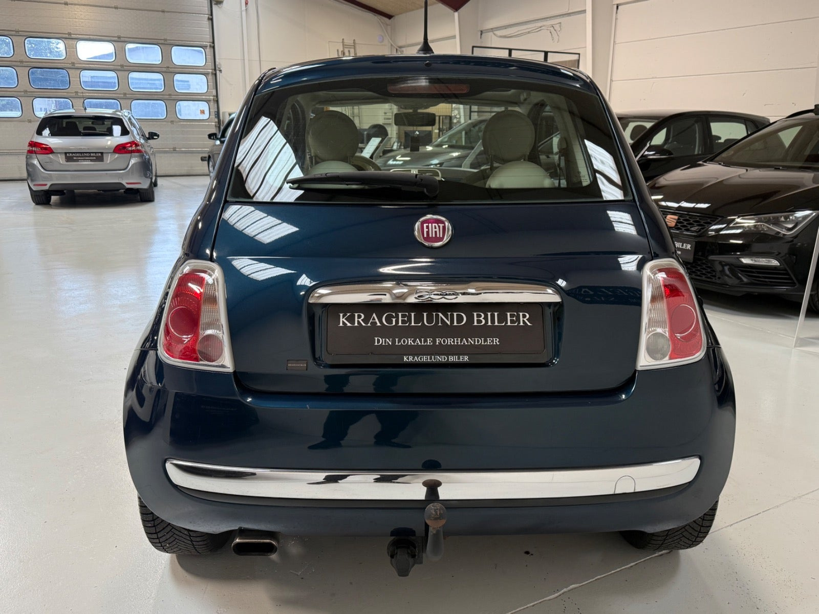 Grøn Fiat 500 fra 2013