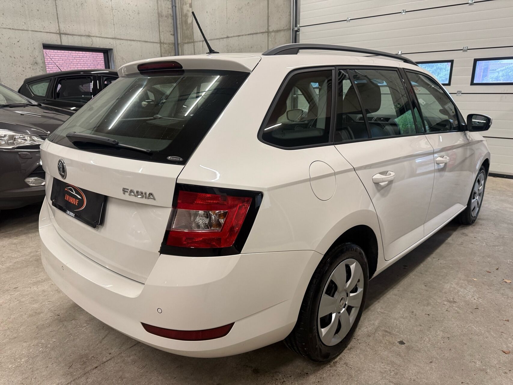 Hvid Skoda Fabia fra 2019