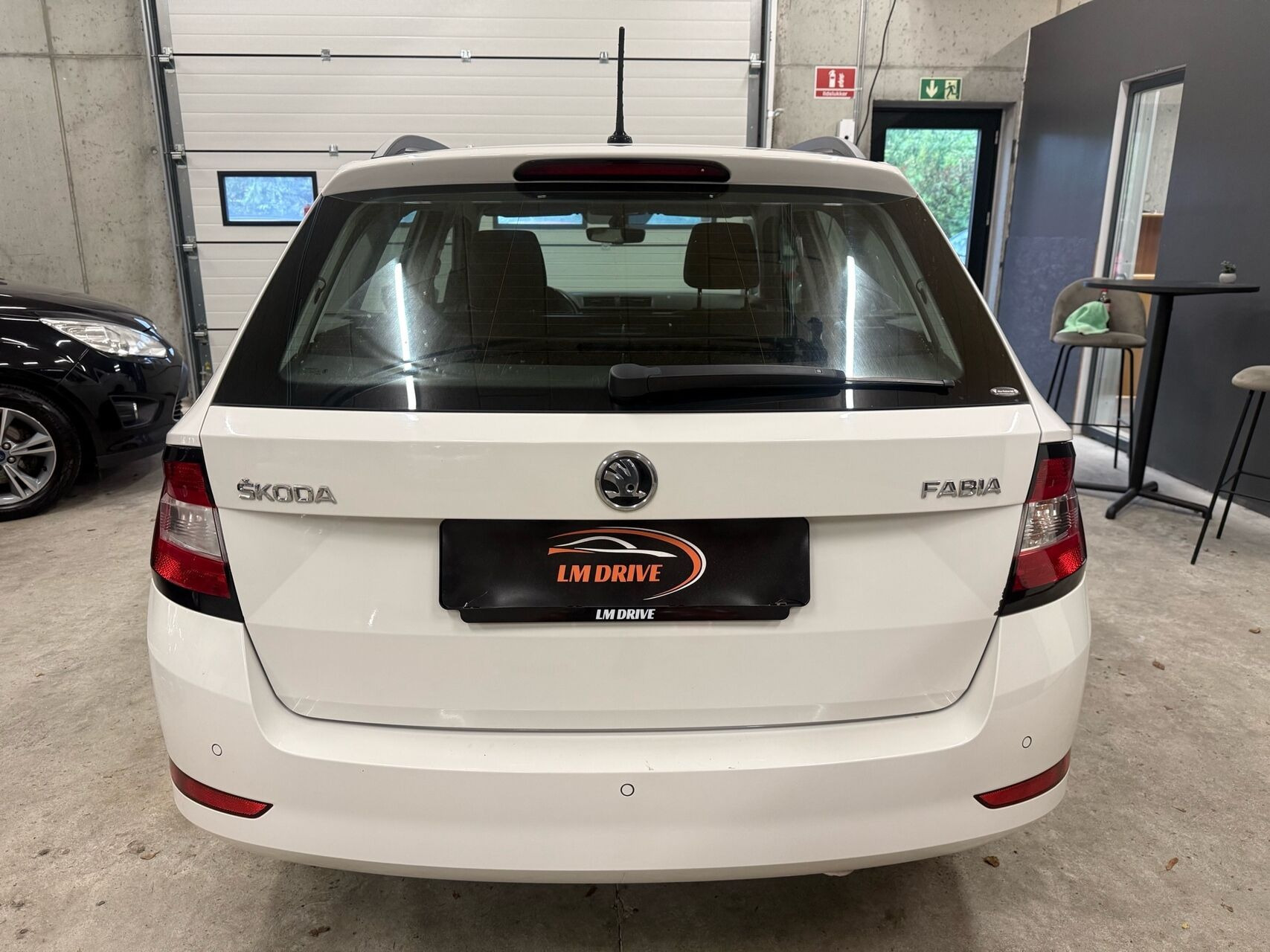 Hvid Skoda Fabia fra 2019