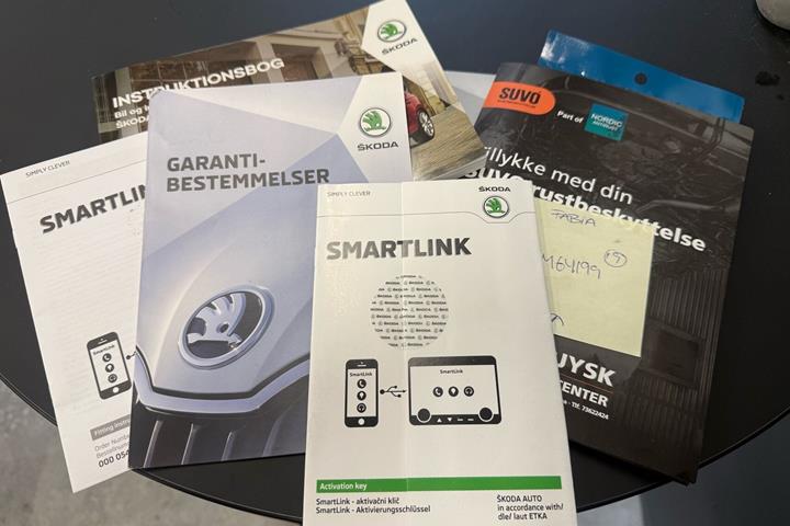 Hvid Skoda Fabia fra 2019