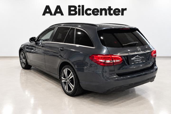 Grå Mercedes C200 d fra 2016