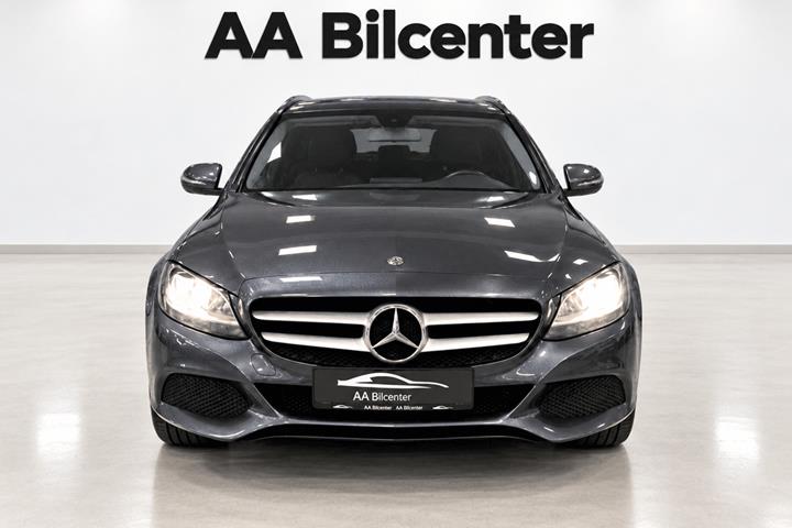 Grå Mercedes C200 d fra 2016