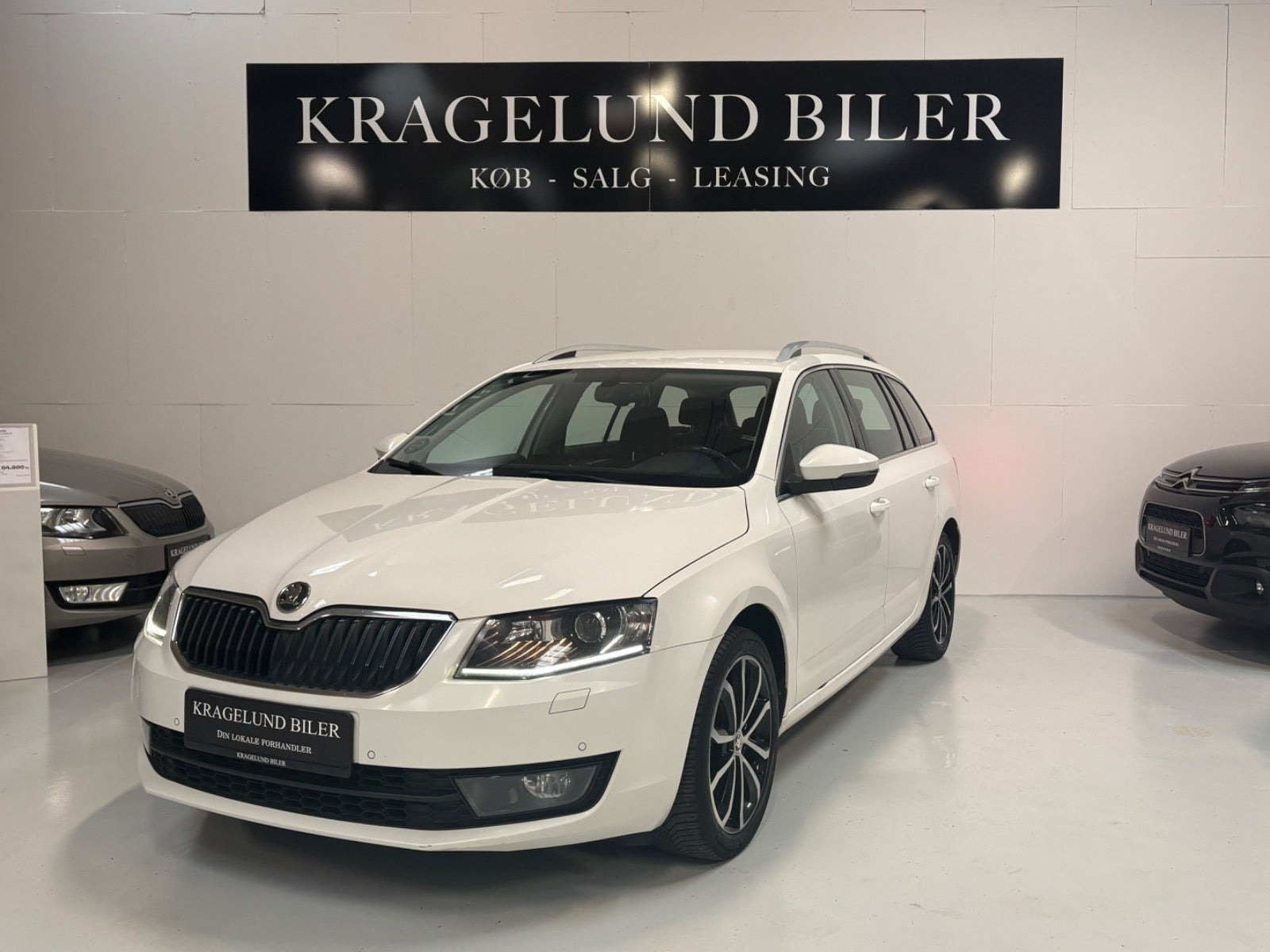 Grøn Skoda Octavia fra 2014