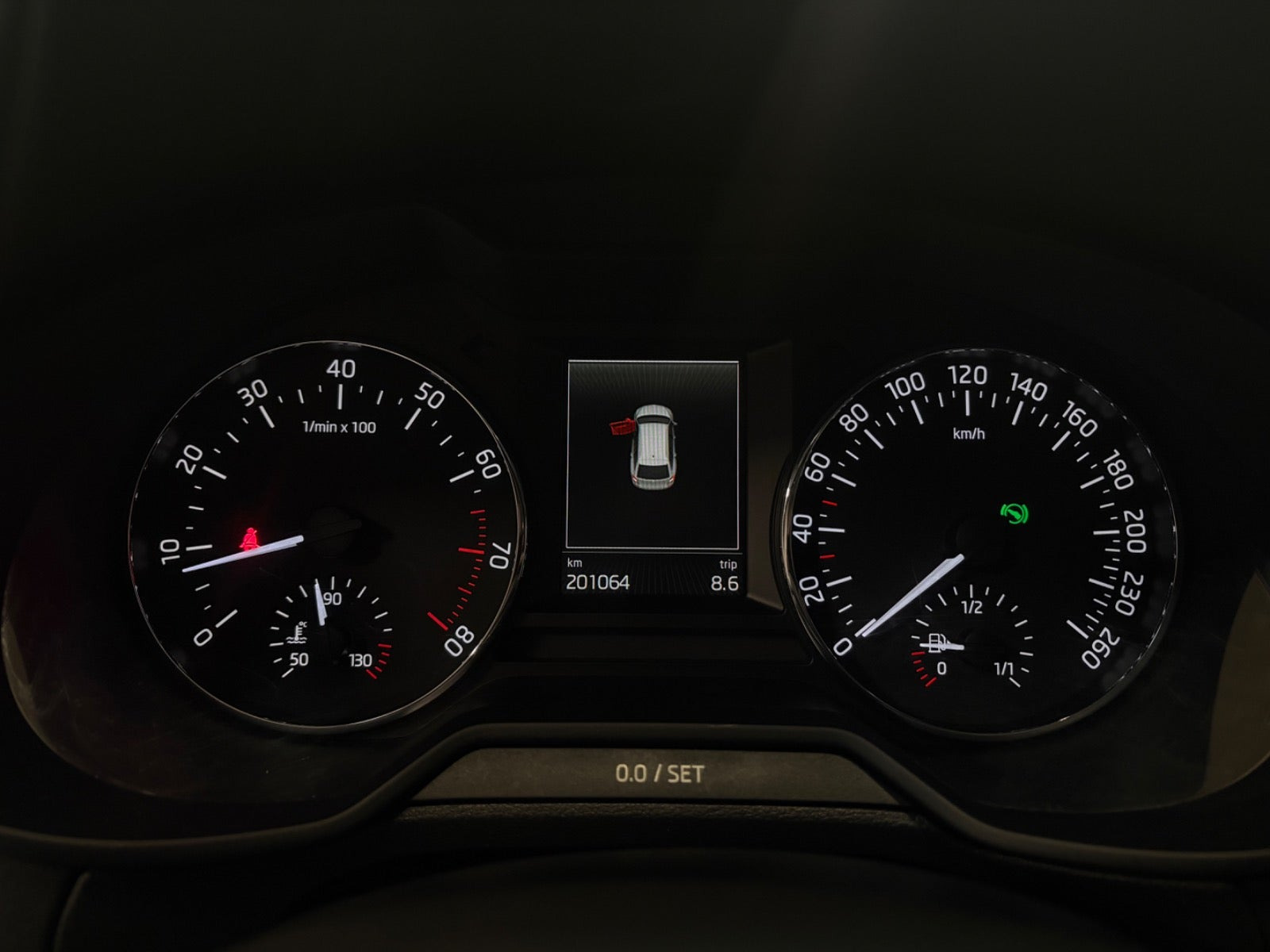 Grøn Skoda Octavia fra 2014