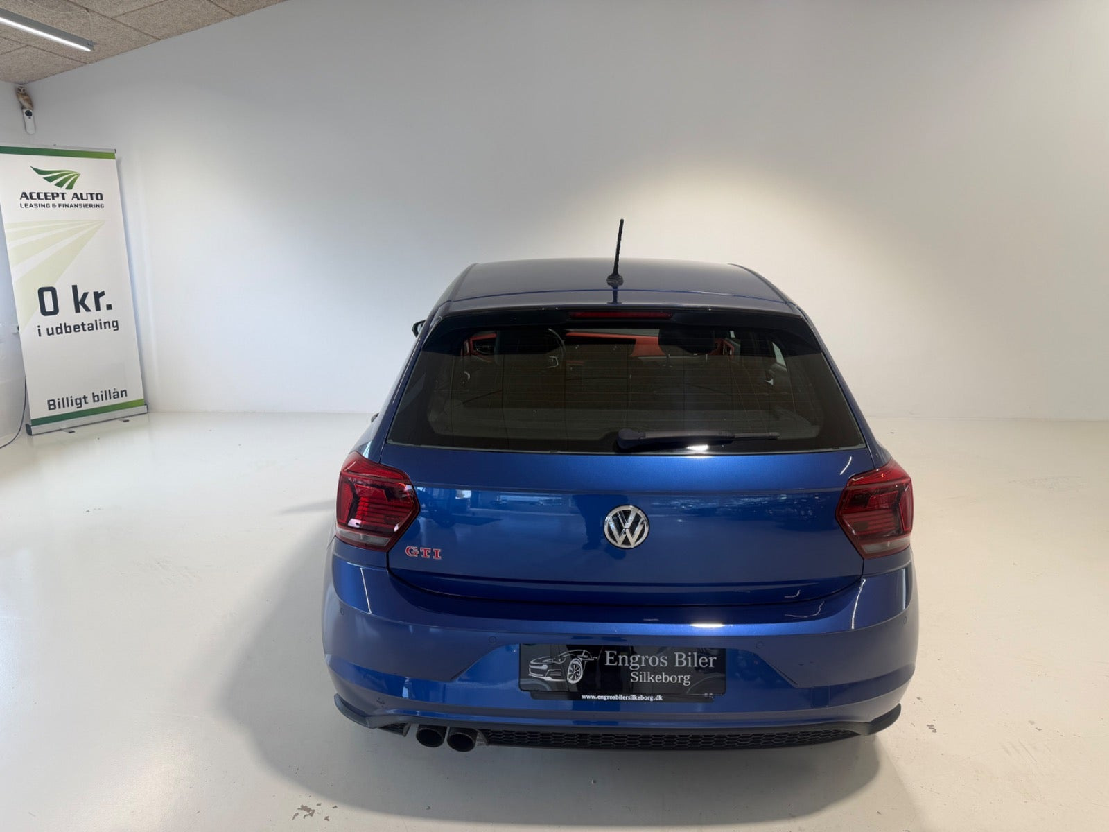 Blå VW Polo fra 2018