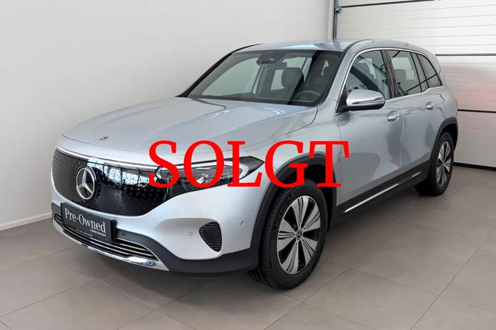 Sølv Mercedes EQB250+ fra 2026 set udefra