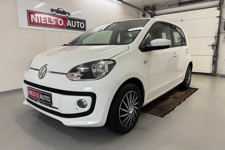 Hvid VW UP! fra 2014 set udefra