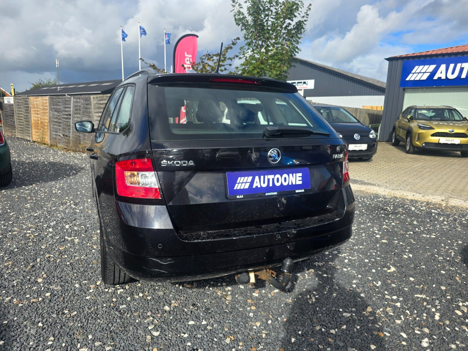 Sort Skoda Fabia fra 2017