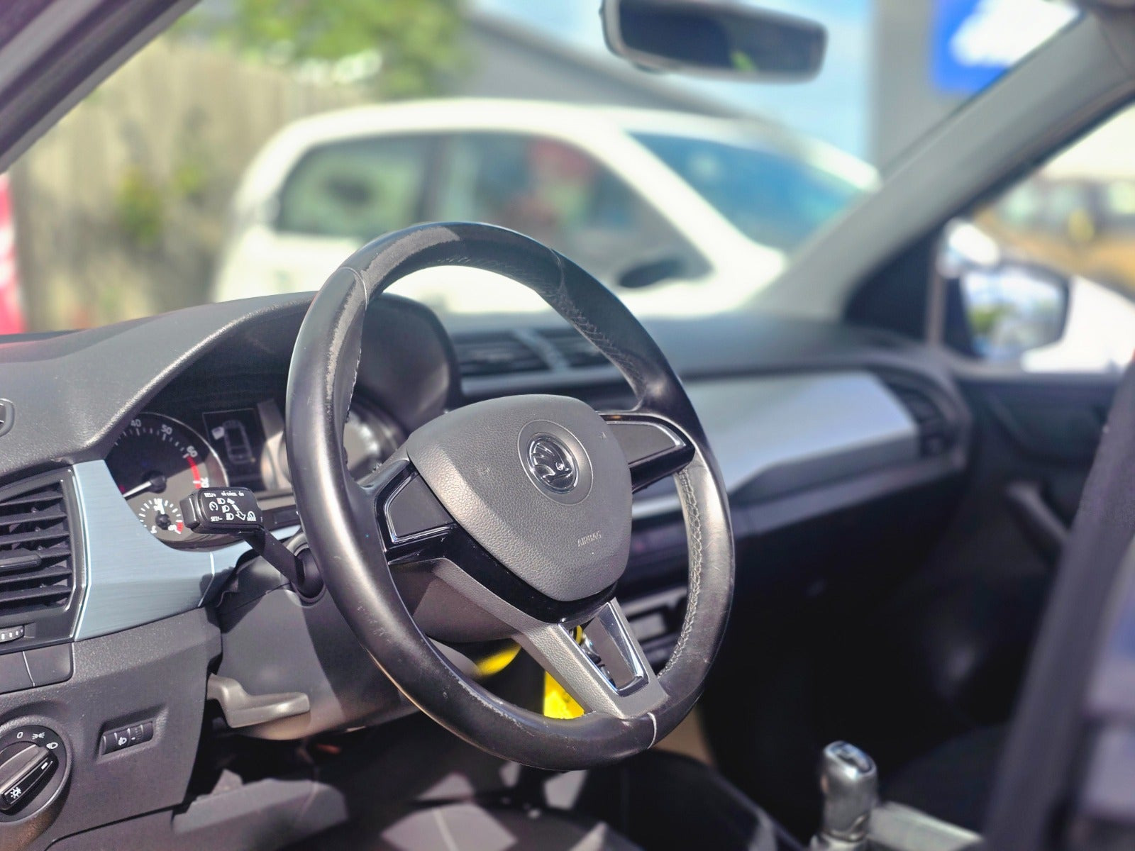 Sort Skoda Fabia fra 2017