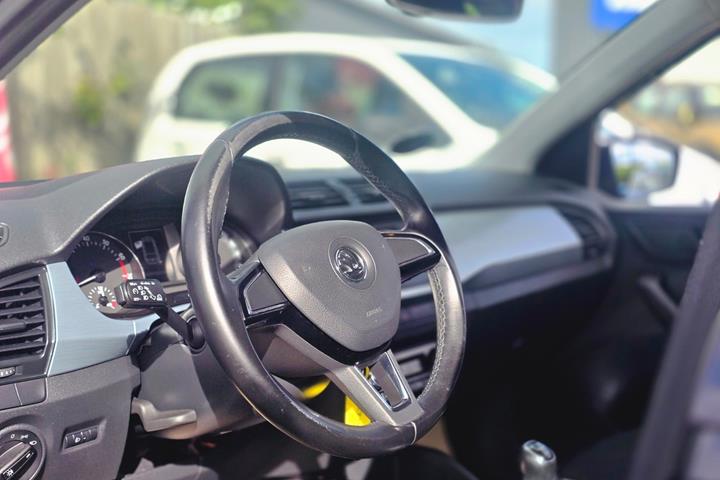 Sort Skoda Fabia fra 2017