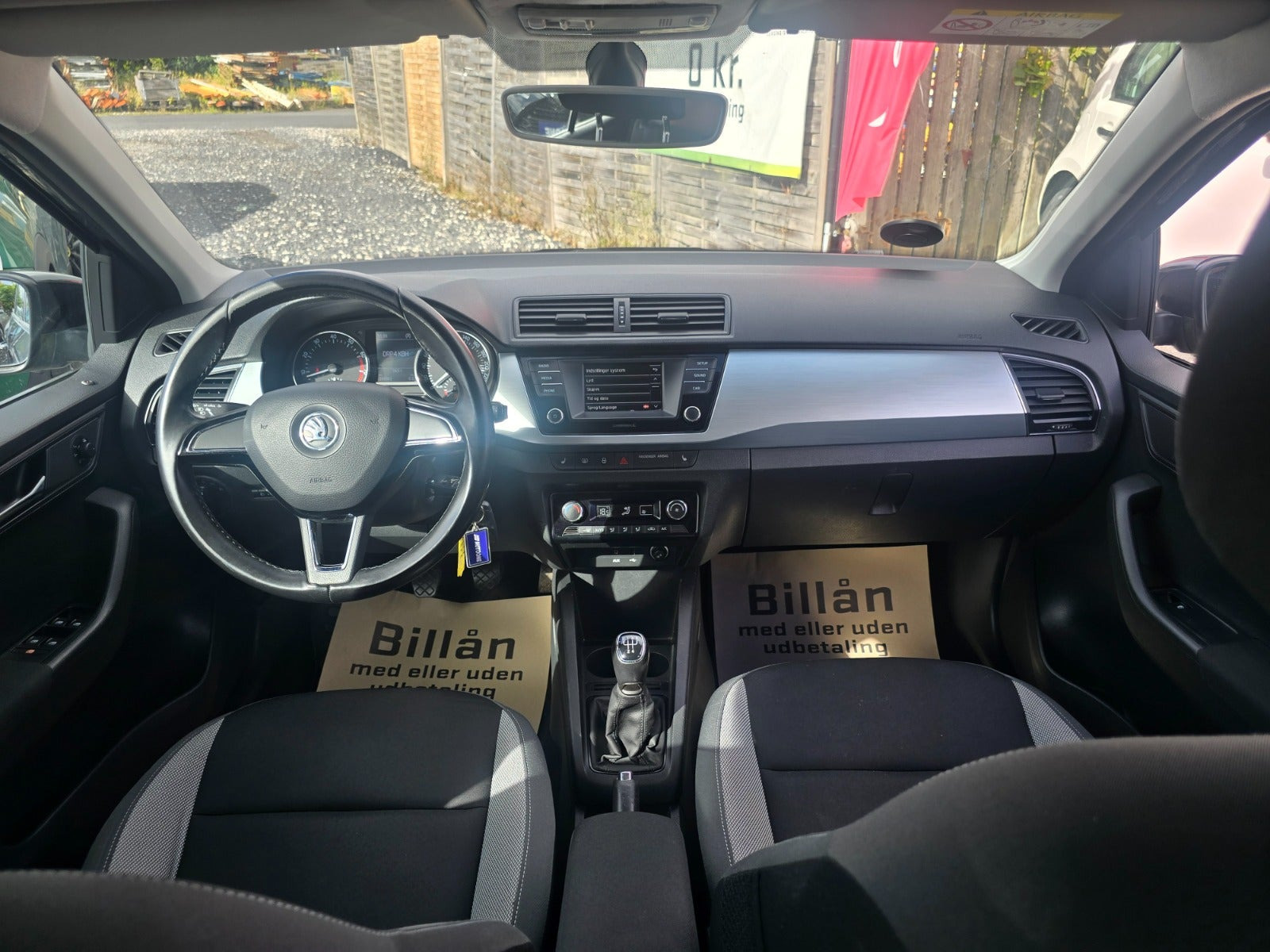 Sort Skoda Fabia fra 2017