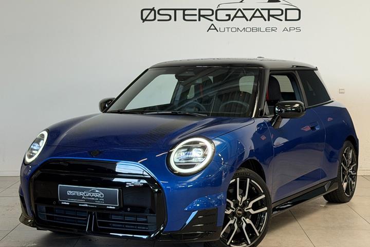 Blå Mini Cooper SE fra 2025
