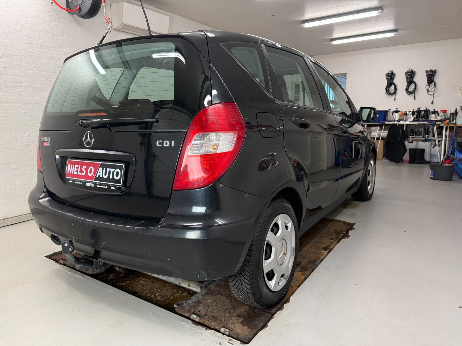 Sort Mercedes A180 fra 2009