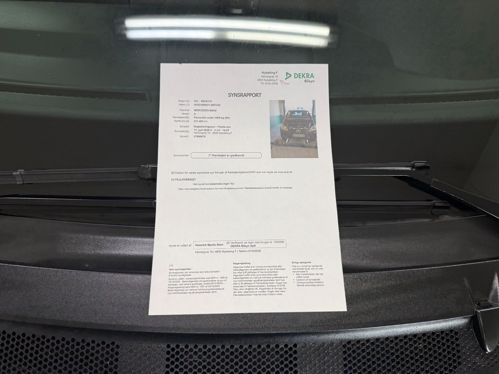 Sort Mercedes A180 fra 2009