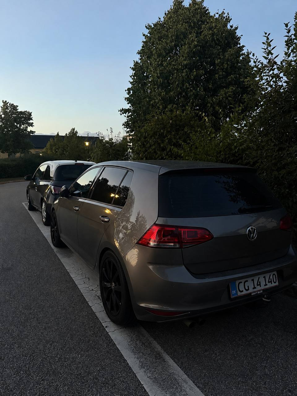 Grå VW Golf fra 2013