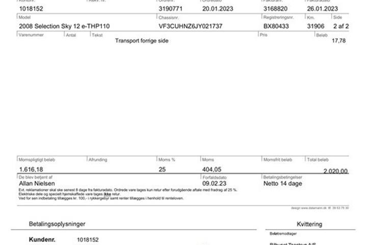 undefined Peugeot 2008 fra 2018