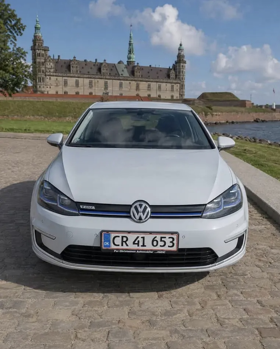 Hvid VW Golf fra 2017