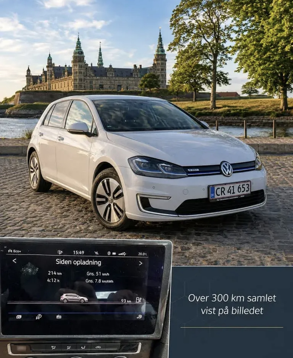 Hvid VW Golf fra 2017