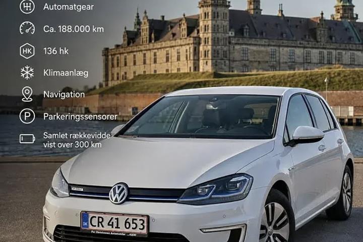 Hvid VW Golf fra 2017