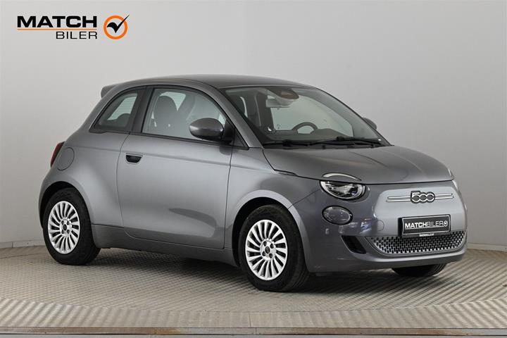 Grå Fiat 500e fra 2023