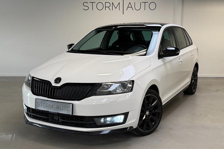 Hvid Skoda Rapid fra 2015