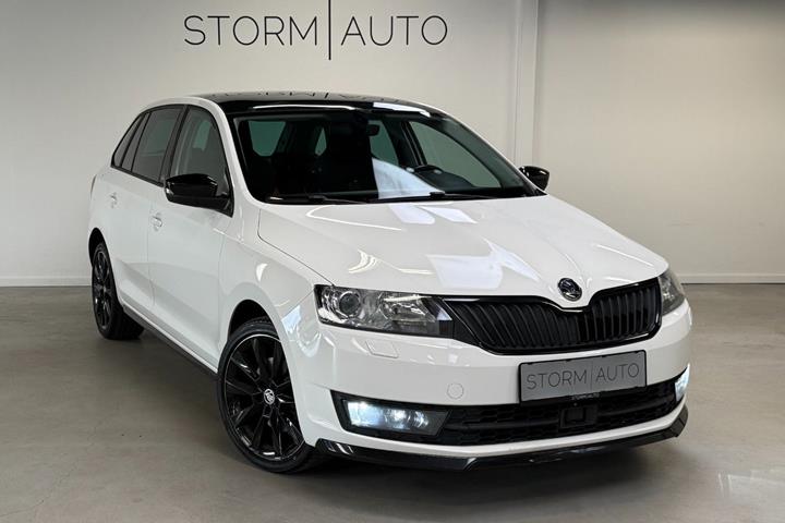 Hvid Skoda Rapid fra 2015
