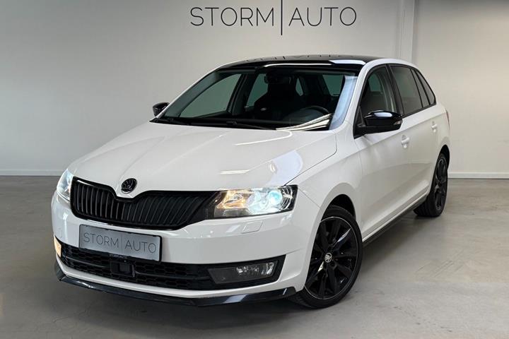 Hvid Skoda Rapid fra 2015
