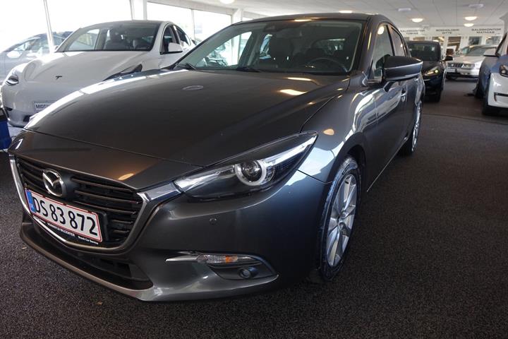 Grå Mazda 3 fra 2017