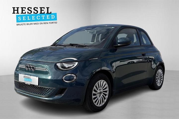Blå Fiat 500e fra 2024