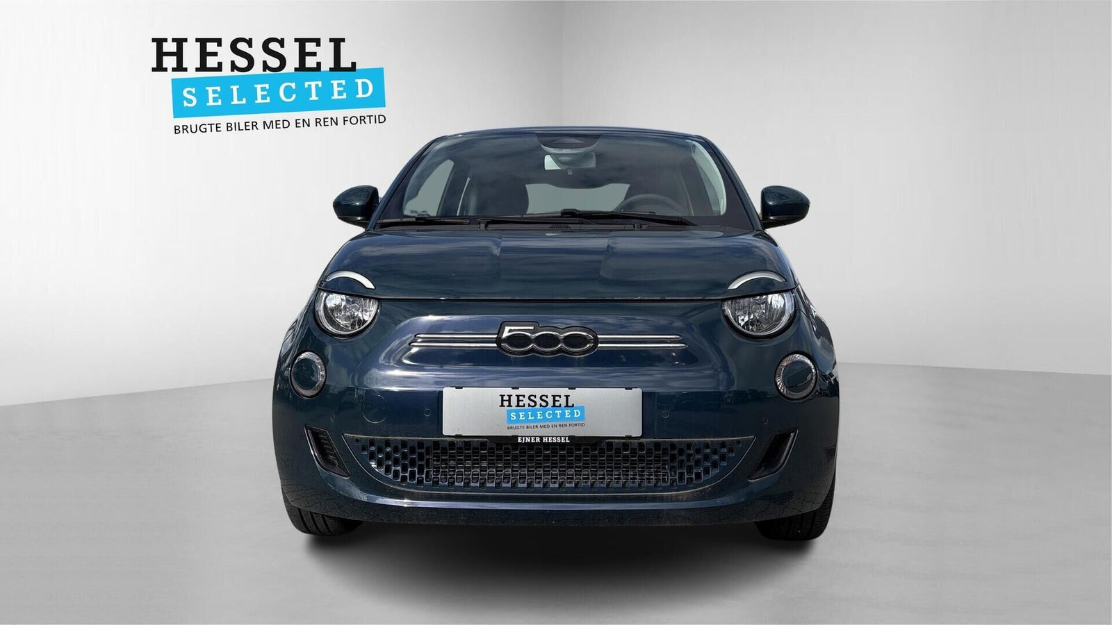 Blå Fiat 500e fra 2024