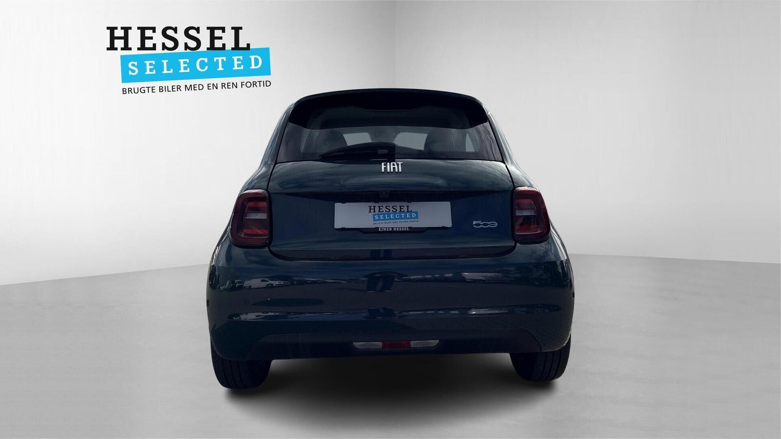 Blå Fiat 500e fra 2024
