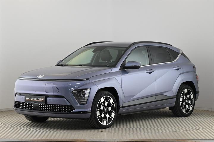 Blå Hyundai Kona fra 2023